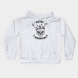 ROYAL AIRSOFTERS BLACK Kids Hoodie